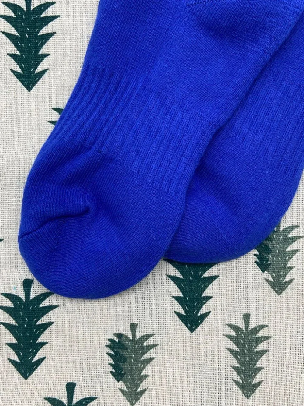 Gallery Dept Black Logo Embroidered Dark Blue Cotton Sports Socks